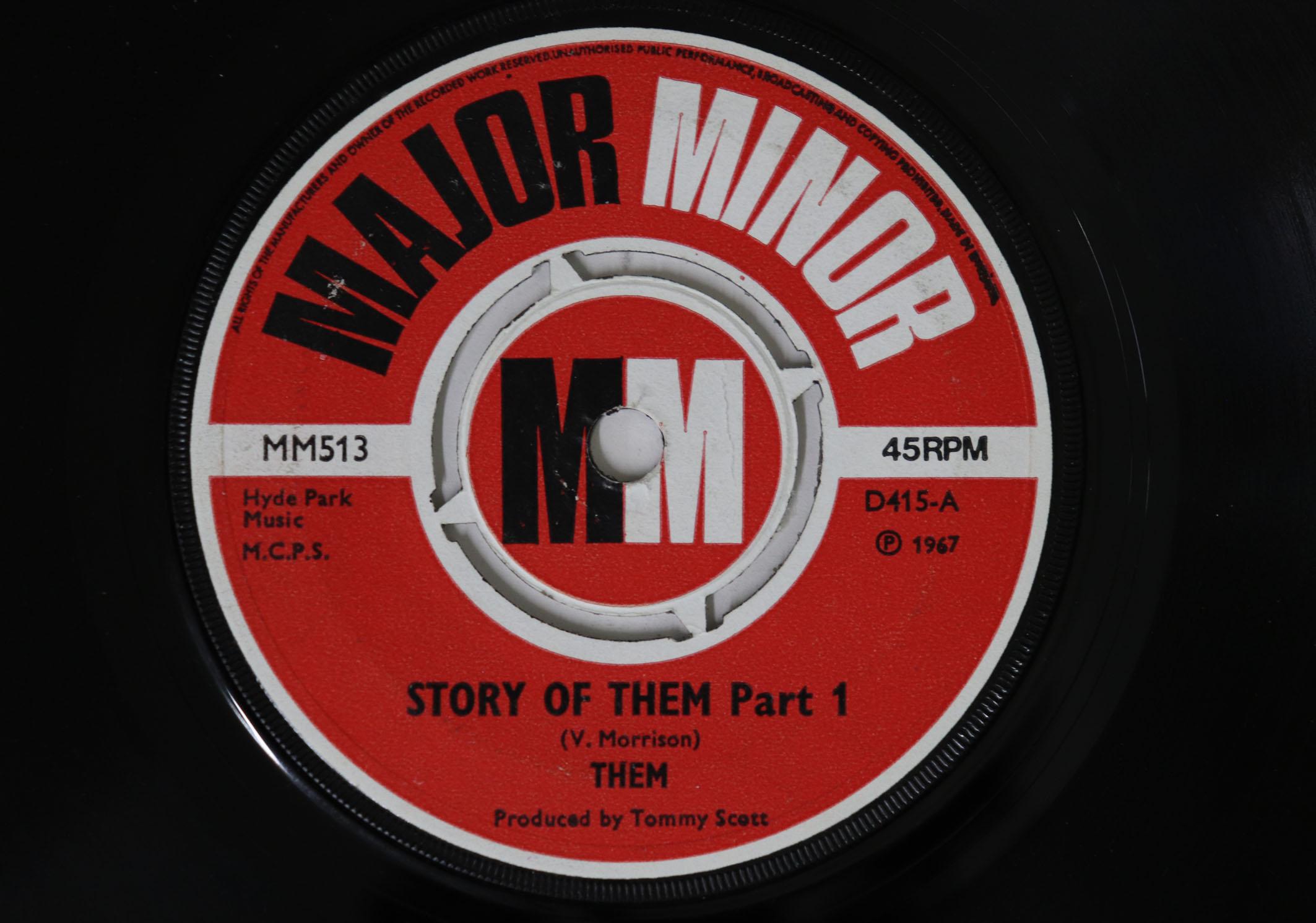 

7inch Record THEM Story Of Them Part 1 Story Of The MM513 MAJOR MINOR 1967 UK Rock Used