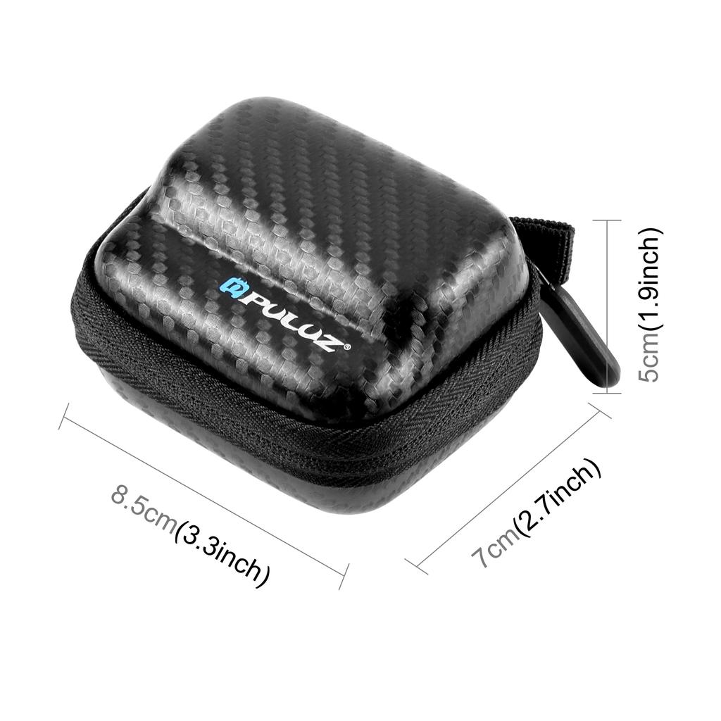 PULUZ PU944B For Insta360 GO 3/GO 3S Case Carbon Fiber EVA Portable Storage Bag