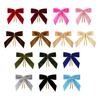24 Pcs Velvet Christmas Bows with Twist Tie 3.5 Inch Pre-Tied Vintage Velvet Ribbon Bows for Wreath Tree Gift Wrapping DIY Craft Party Favors Home