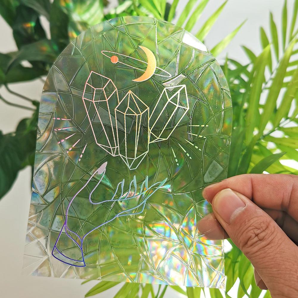 Rainbow Sun Catcher Wall Stickers PVC Window Mirror Sticker Bedroom Decoration Window Decal For Home Decor Rainbow Maker