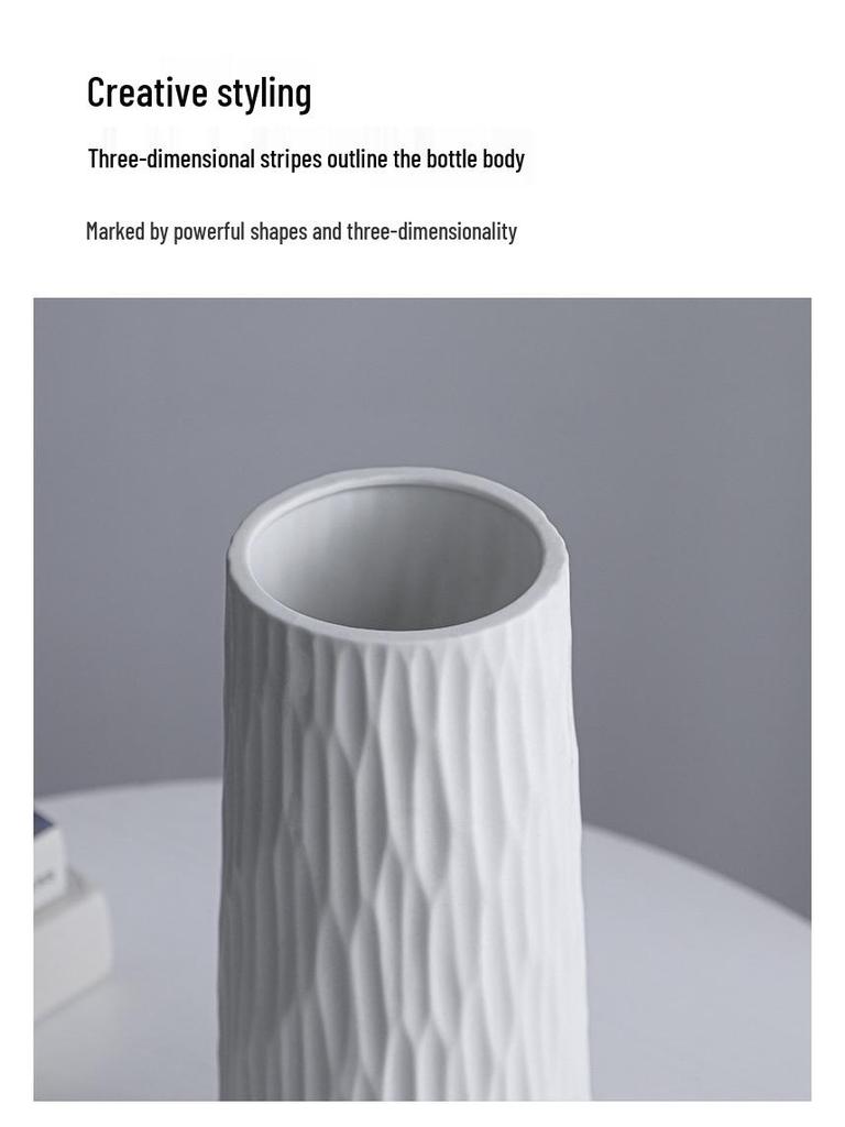 Modern Nordic Ceramic Vase for Hydroponic and Dried Flowers - Chinese Style Home Decor