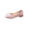 Womens Shoes 2026 Spring New Comfortable Shallow Lace Square Toe Mary Jane Shoes Fashion Non Slip Bow-knot Women's Ballet Shoes