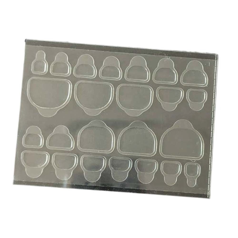 Adhesive Tabs Transparent False Nail Stickers Fake Nail Tips Double-Sided Tapes Toenails Jelly Tape