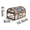 Transparent Pirate Treasure Box Jewelry Organizer Box Plastic Storage Box Container Ring Jewelry Box Desk Organizers Money Box
