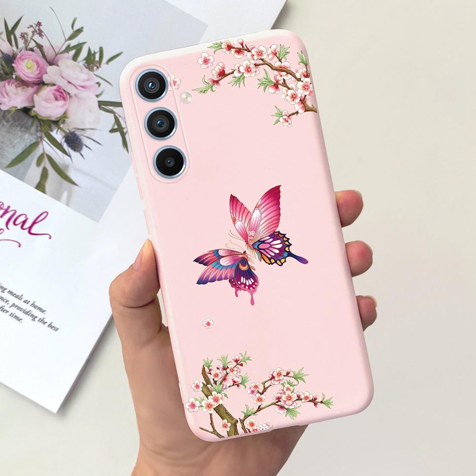 Soft Silicone Cases For Samsung Galaxy A54 5G A53 5G Case Samsung A23 4G 5G A12 A125F Bumper Shell Black Cat Stylish Coques Etui
