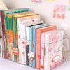 Acrylic Transparent Large Capacity Bookshelf and Bookends Organizer