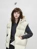Winter 2025 Women's High-Quality Goose Down Hooded Puffer Vest - Fashionable and Thickened for Warmth