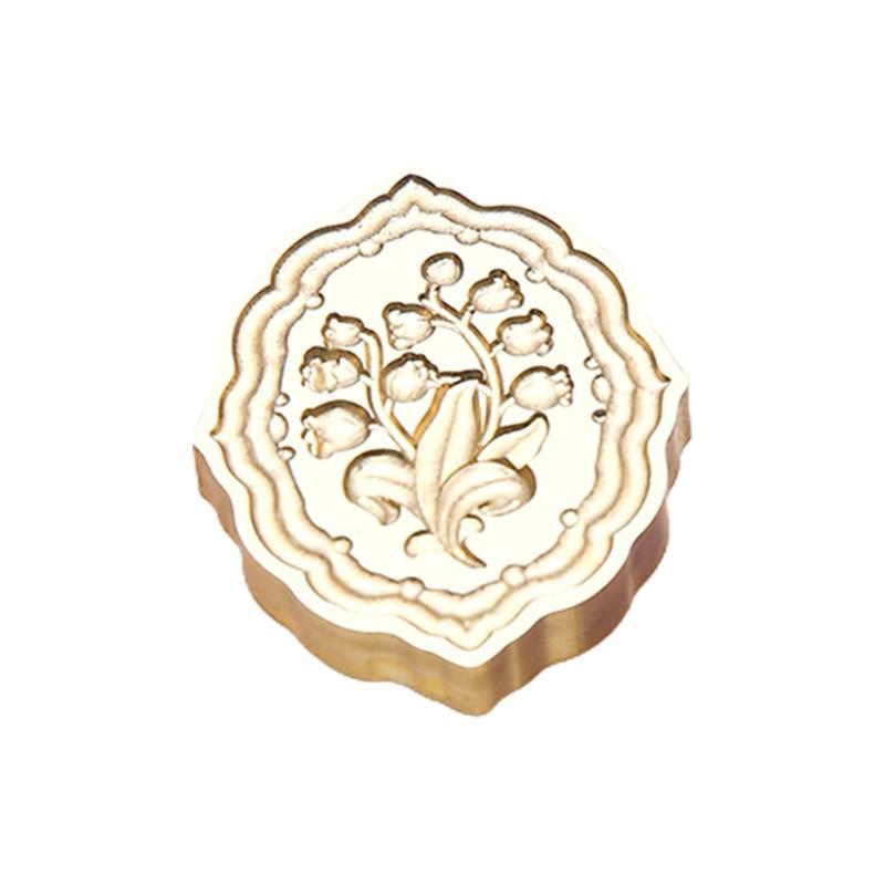 Flower Wax Seal Stamp DIY-Lily Flower Sealing Wax Stamp for Envelopes Decoration