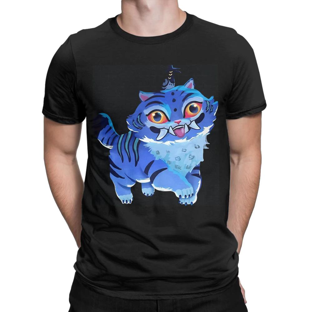 Cute Demon Cat K Pop Demon Hunter Cotton T-Shirt Men Summer Y2K Casual T Shirts Crew Neck Trending Women Oversized Print Clothes