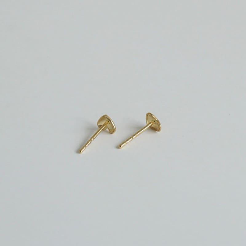 Modernlike 14k Gold Slim Heart Earrings