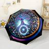 Music Tree Universe Automatic Umbrella Folding Umbrella with 8 Ribs Foldable Design Travel Essential Fashionable Accessory