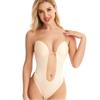 Underwear Backless Body Shapewear Seamless U Plunge Bodysuit Bridal Shaper Adjustable Strap Cut Out Brassiere Bodysuit