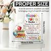 2D Flat Thank You Teacher Gift Desk Decor Plaque, Suitable for wall decoration, porch, room, villa, accents Home, Hallway, or Workplace - Rustic Farmh