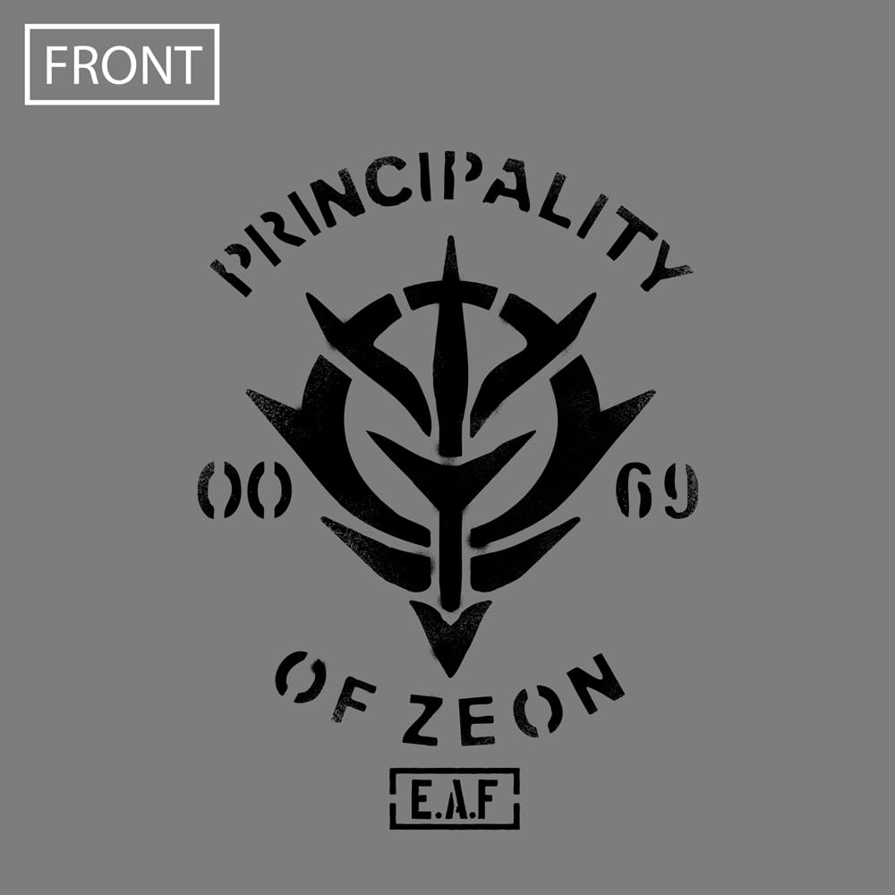 COSPA Gundam Zeon Earth Forces Heavyweight T-Shirt MIX Gray XL