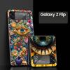 Fashion Eyelashes Eyes Hard PC Phone Case For Samsung Galaxy Z Flip 7 6 5 4 Black Cover For Galaxy Z Flip 3 Foldable Shell Capas