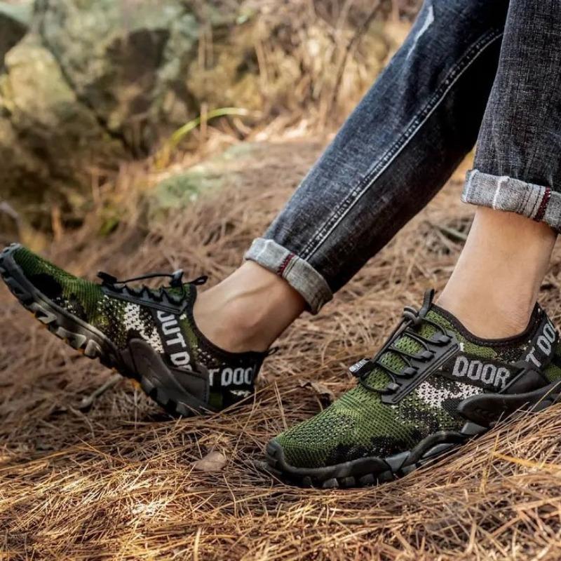 Men's shoes shoes new outdoor sports shoes light breathable hiking shoes comfortable mesh thin shoes