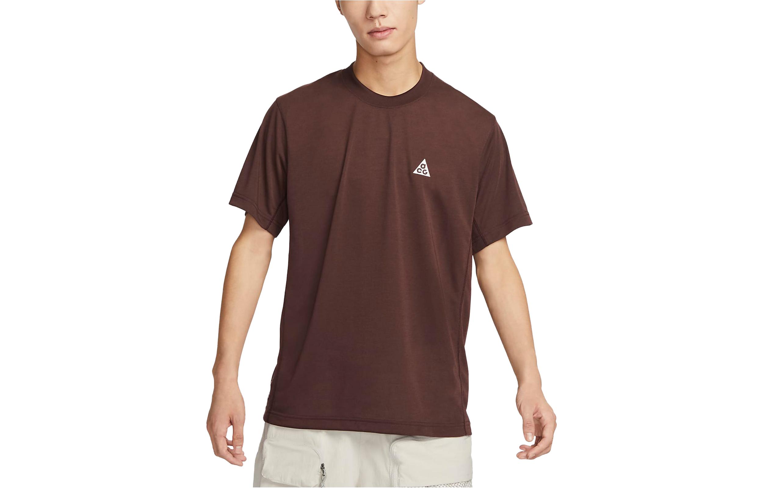 Nike ACG T Shirt Men s Earth Umber DX7883-227 S