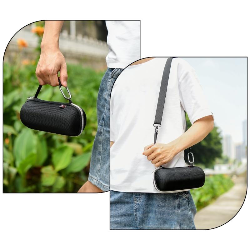 EVA Shell Speaker Carrying Case With Adjustable Strap For Flip 7/6/5 Outdoor Travel And Enhances Device Protections