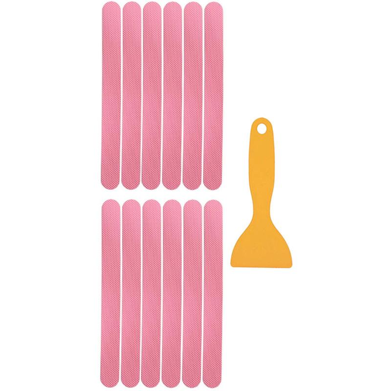 Anti-slip Strips Safety Shower Treads Stickers Bathtub Non Slip Sticker With Scraper  Anti Skid Tape For Shower Tub Steps Floor