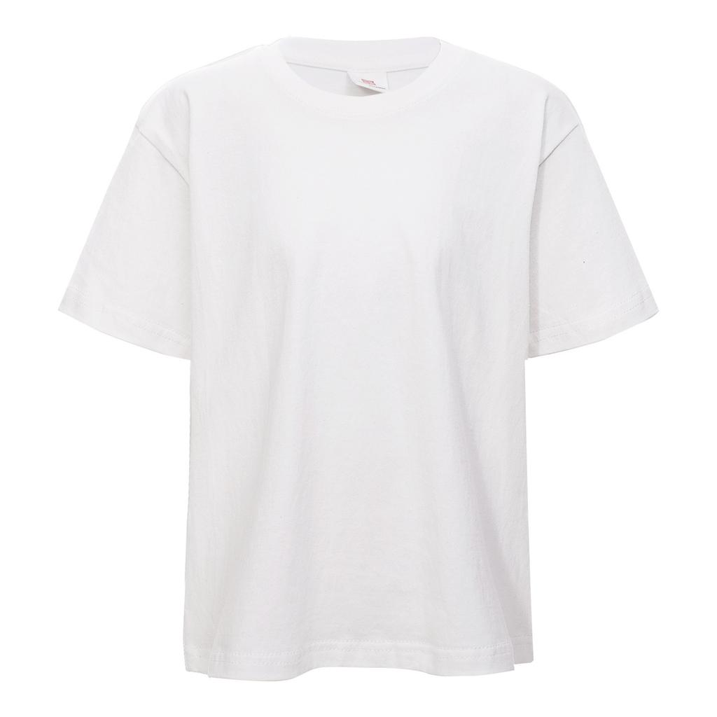T-shirt Casual Unisex in Cotone a Manica Corta, Ampia, Traspirante, Girocollo, per Bambini e Bambine