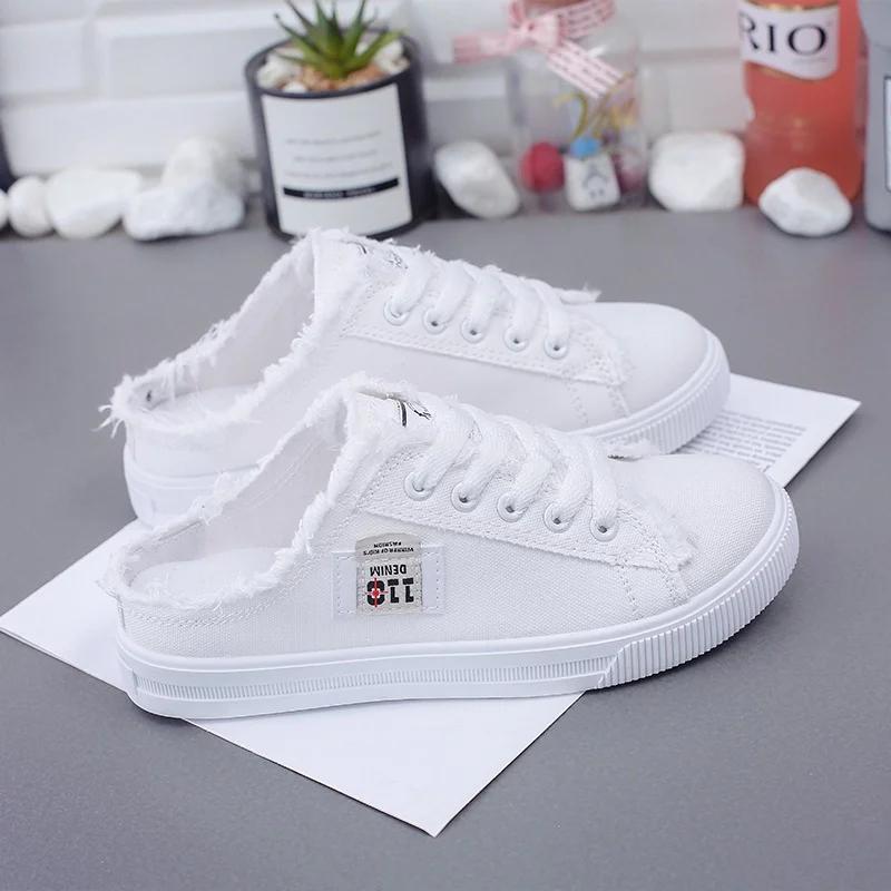Mode Damen Canvas Sneaker Frühling Sommer Lässig Low Top Denim Sneaker Damen Schnürschuhe Flache Canvas Board Schuhe Weiblich Zapatos De Mujer