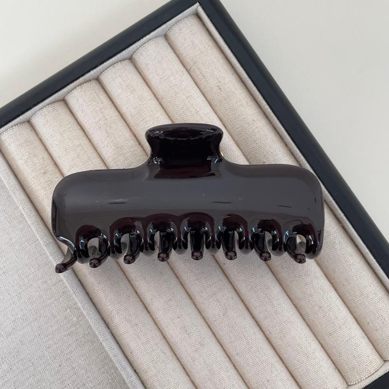 Korean Style Acetate Hair Claw Clip for Women - Jelly Design Bun/Bangs Accessory