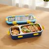 Removable Insulated Lunch Box 2/3 Compartment Divided Lunch Box Stainless Steel Lunch Box  Work