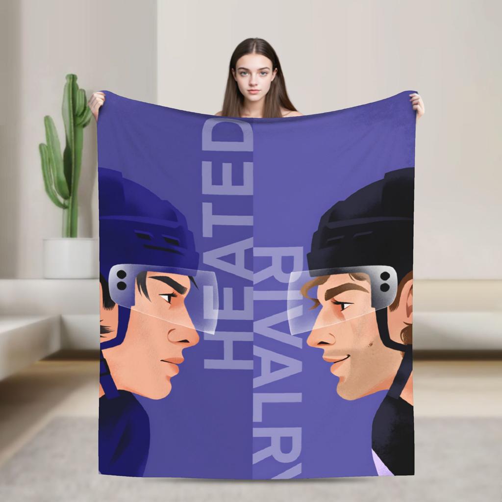 Soft Blanket Travel Shane Hollander Heated Rivalry Throw Blanket  Flannel Bedspread For Couch Chair Sofa Bed Fashion Sofa Bed