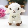 White Fluffy Sheep Stuffed Animal Soft Breathable Washable Fabric Adorable Big Eyes Great Gift for Kids Travel Companion