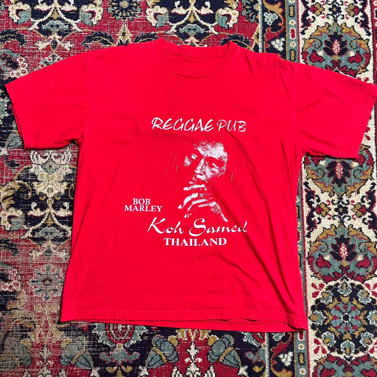 Vintage Bob Marley Reggae Pub Koh Samet Thailand T-Shirt Size M 2XL
