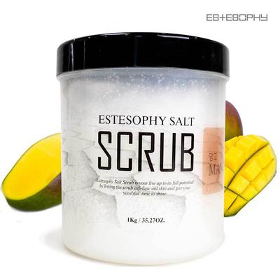 ES+ESOPHY Scrub Salino per il Corpo Viso Mango 1000g Sale da Sauna Sale di Bellezza