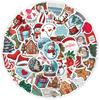 50Pcs Vintage Christmas Theme Paper Sticker Package DIY Diary Journal Decoration Label Sticker Album Scrapbooking 2026