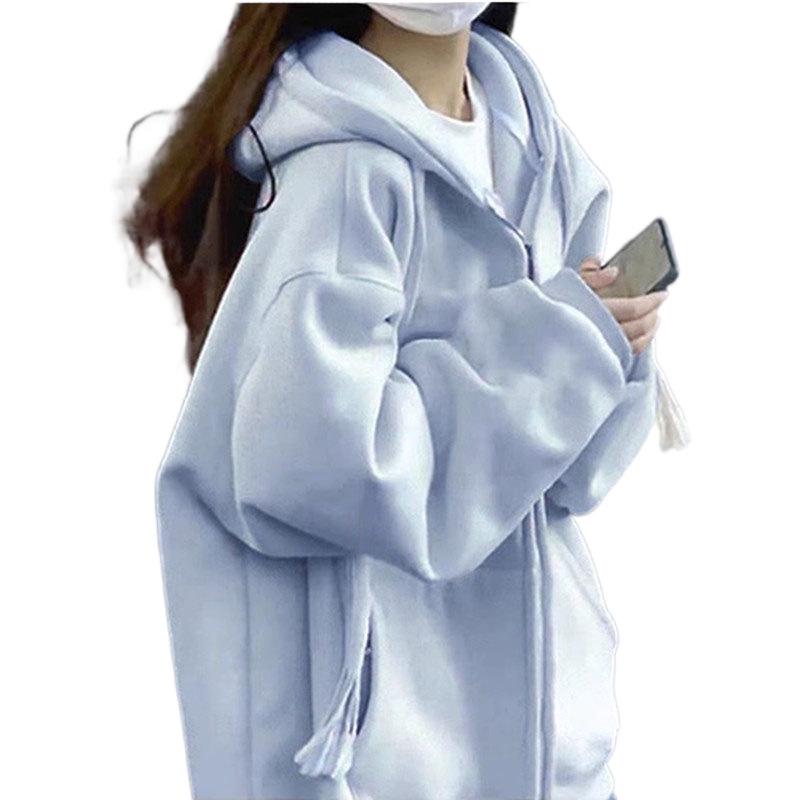 Women's Oversized Hooded Sweatshirt - New 2024 Spring/Autumn Loose Fit Cardigan