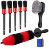 Car Cleaning Kit: Tire & Wheel Brush, Car Wash Tools, Wiping Cloth, Floor Mat Brush