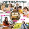 Snack Containers Silicone 15x10x4cm Versatile Snack Containers: Space-Saving, For-Durable & Dishwasher Storage Kitchenware