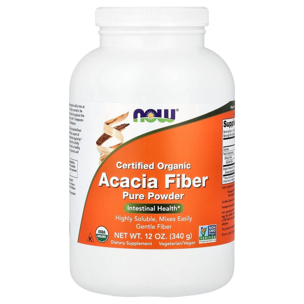 

NOW Foods Certified Acacia Fiber Powder 12 oz (340 g) 340g - 1 ea
