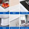 PVC-Dichtungsstreifenband für Badezimmer, Badewanne, Toilette, Küche, Dichtungsband, selbstklebend, wasserdicht, Wandaufkleber, schimmelresistentes Klebeband, 1 Rolle