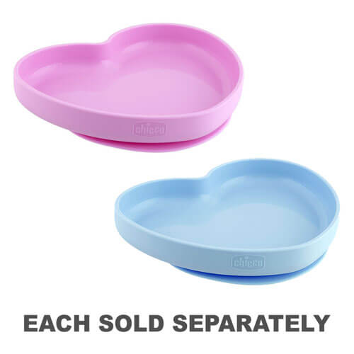 Cross Chicco Nursing Baby Silicone Heart Shaped Plate