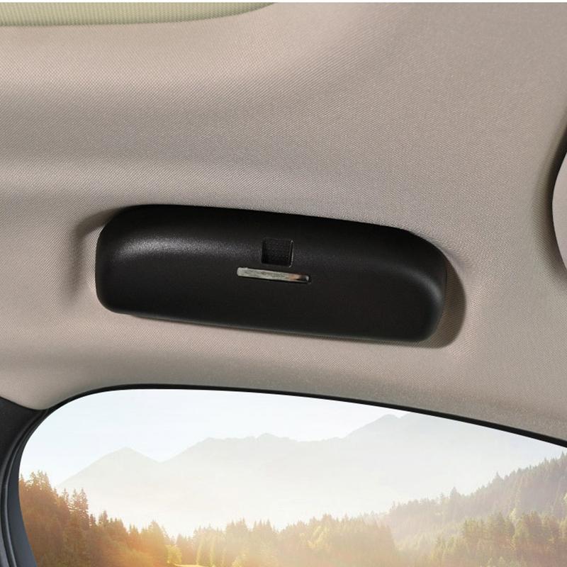 

ABS Футляр для очков для автомобиля Держатель для солнцезащитных очков Футляр для Volvo XC40 XC60 S60 Ящик для хранения Автомобильные аксессуары для очков чёрный