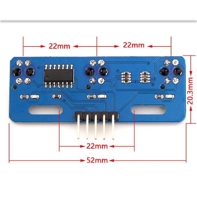 TCRT5000 Infrared Reflective Sensor IR Photoelectric Switch Barrier Line Track Module For Arduino Diode Triode Board 3.3v/5V