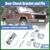 Motoforti 2 Set Door Check Bracket and Pin for Jeep Cherokee 1984-2001 55002361 2 Door Check Arm Assembly Repair Set on Driver Passenger Side Door