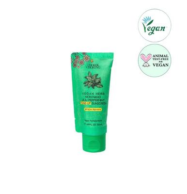 Vegan Herb Non-Nano Jeju Peppermint Tone-Up Sunscreen 50ml (3 Options)