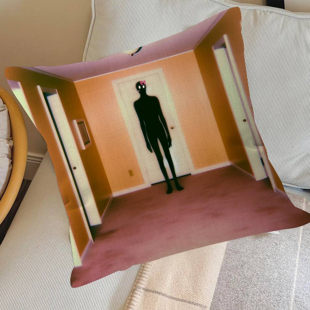 Creepypasta weird B-Backrooms Personalized picture text home decorative pillows Household Gifts 45x45cm