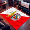 1pc Sport Lisboa e Benfica Print Area Rug - Soft,Washable Non-Slip Indoor Mat for Office Chairs,Living Room,Home Office Decorative Rug