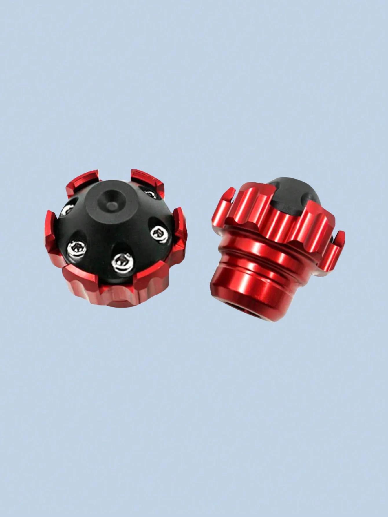 

2-Pack Aluminum Alloy Motorcycle Fork Protector Caps – Anti-Drop Protection Cups, Hexagonal Design