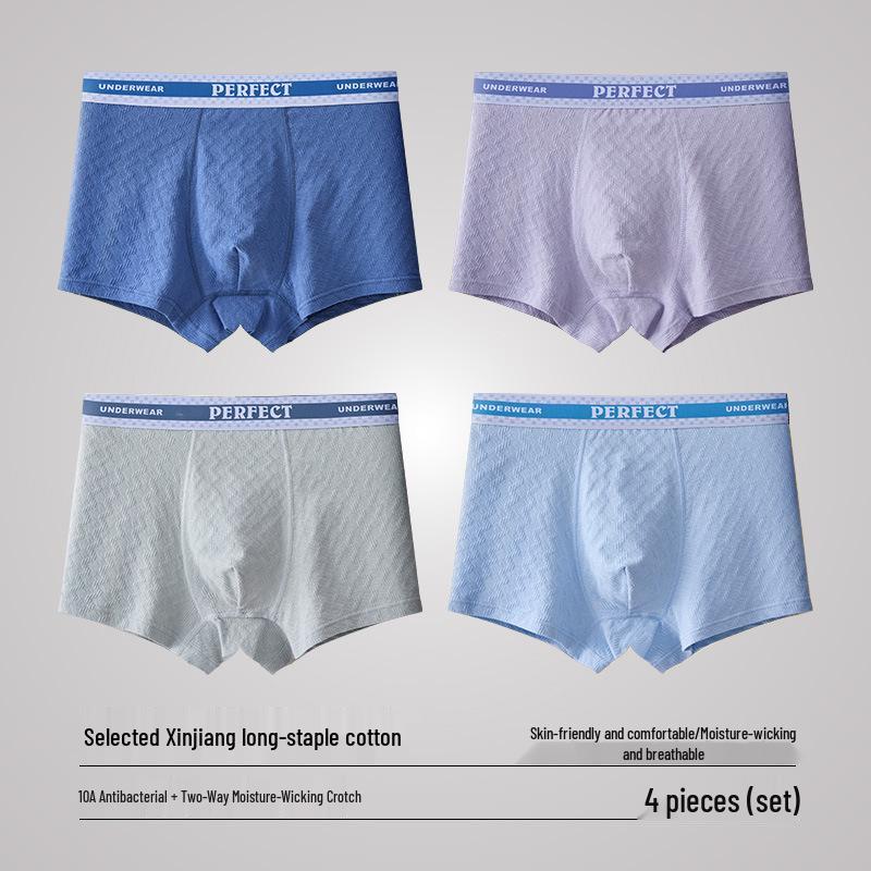Teen Boys' Antibacterial Cotton Boxer Briefs (Ages 15-18)