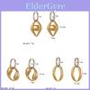 Boucles d'oreilles créoles géométriques en acier inoxydable pour femmes - Bijoux de mode d'été