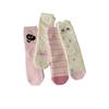 Winter Fleece Thickened Socks - Soft and Warm Mid-calf Socks in Pink, Cute Cartoon Design, Australian Wool Fluffy Socks