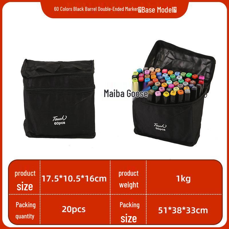 Dual-Tip Alcohol-Based Oily Marker Set for Kids - Watercolor Drawing Pens