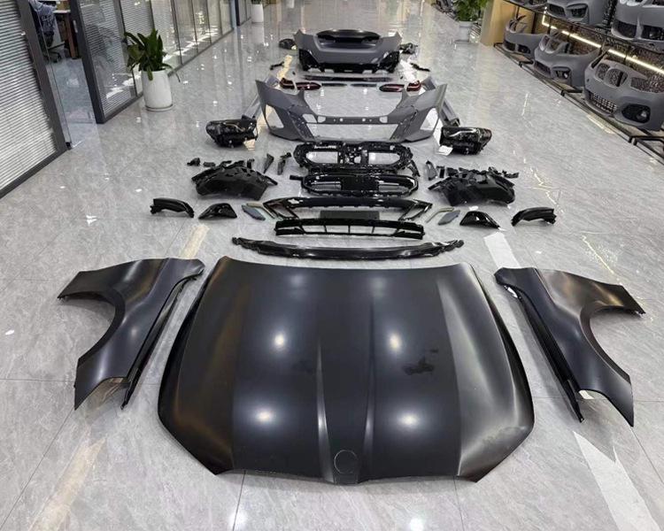 Front Bumper Assembly Kit for BMW 5 Series F18/F10 - Includes Headlights, Taillights, and Tail Cover